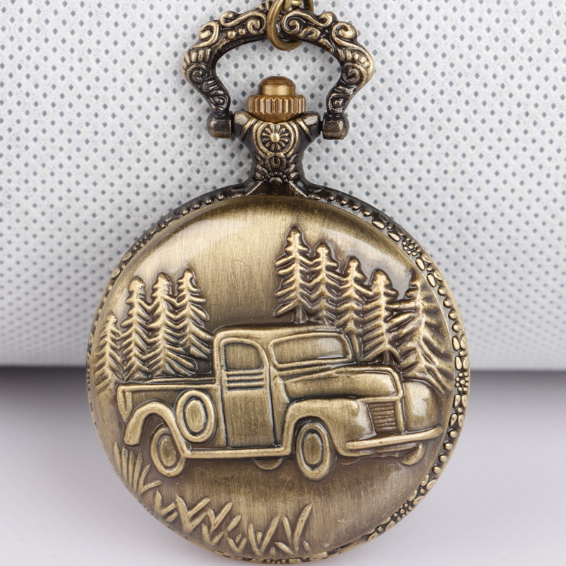 Are Watches Jewelry Or Accessories - Bronze รถบรรทุกรถบรรทุกควอตซ์นาฬิกาพ็อกเก็ตนาฬิกาสร้อยคอจี้ผู้ชายผู้หญิงนาฬิกาหรือผู้หญิงผู้ชายเครื่องประดับอุปกรณ์เสริมประณีตของขวัญ