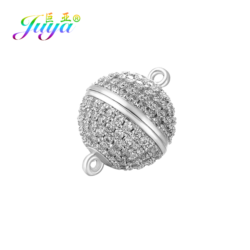 Charm Bracelet Beads - Juya ลูกปัดแฮนด์เมดเครื่องประดับค้นพบ4ขนาดตะขอแม่เหล็กที่แข็งแรงสำหรับผู้หญิงคริสตัลสร้อยข้อมือไข่มุกสร้อยคอทำ