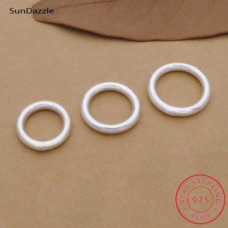 Sterling Silver Ring - แหวนเงินแท้ 925 แท้ 10 ชิ้น สำหรับเชื่อมต่อสร้อย