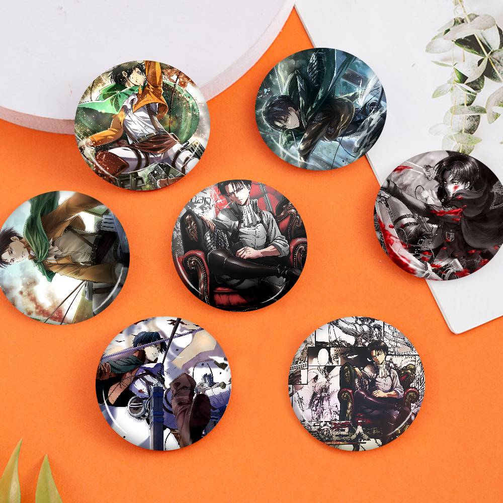 Levi Jewelry & Watches Inc - เข็มกลัดอนิเมะ A-Attack O-On T-Titan Levi Ackerman