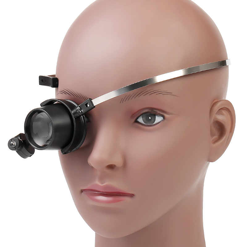 Jewelry Eyewear Watches & Accessories - ปรับซ่อมนาฬิกาเครื่องประดับเครื่องมือแว่นขยายความปลอดภัย Double Eye HEAD Band แว่นตาเลนส์