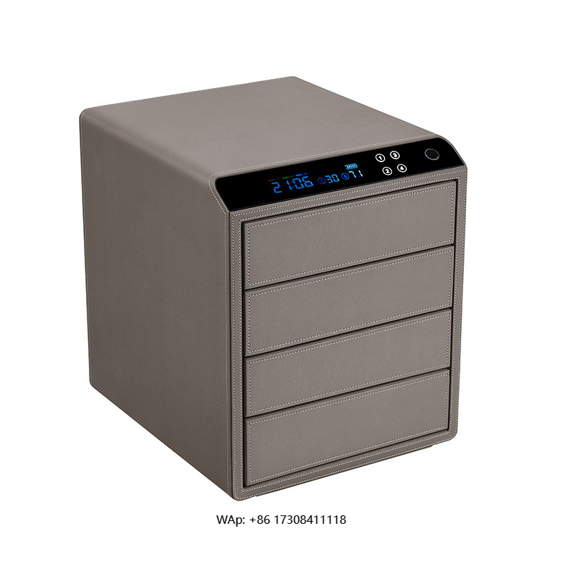 Jewelry Box With Watches - กล่องเก็บเครื่องประดับอัจฉริยะ กล่องหนังเก็บของมีค่า ตู้เซฟ กล่องเก็บเงิน สำหรับต่างหู สร้อยข้อมือ