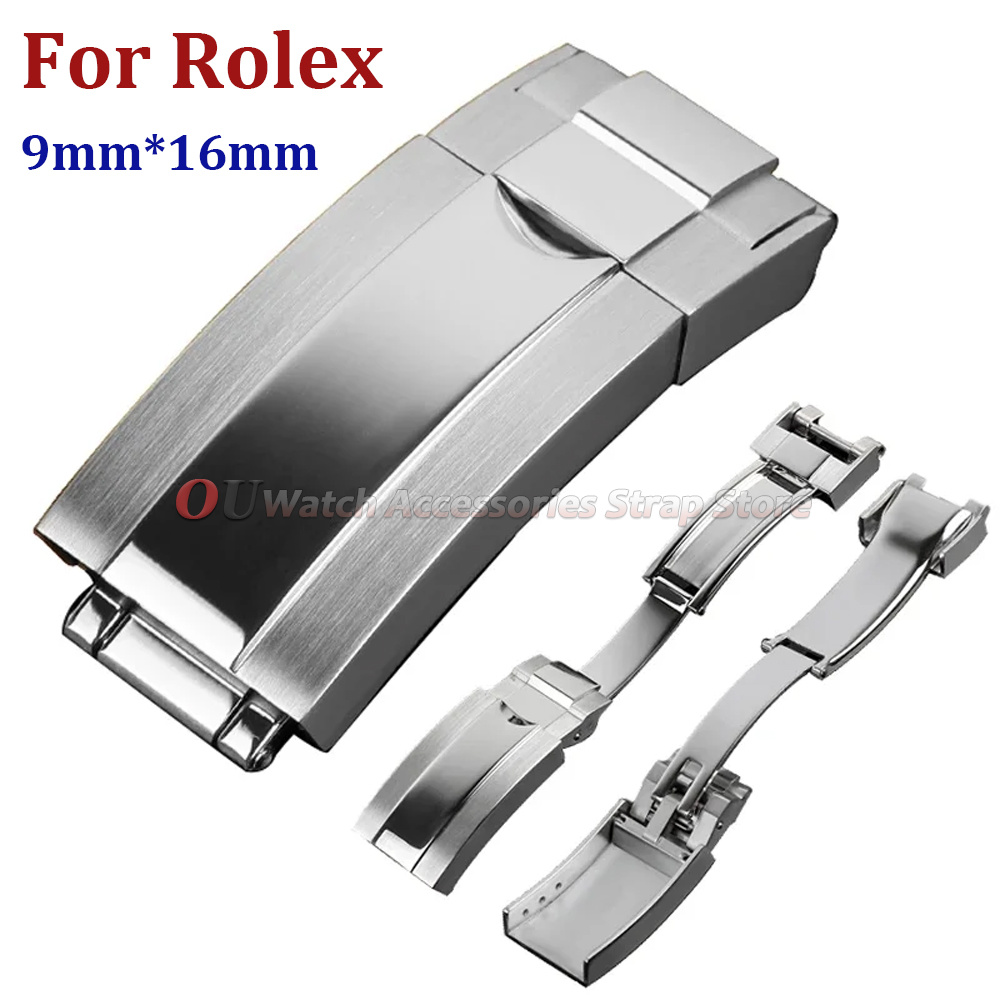 Rolex Watch Daytona - ตัวล็อคสายนาฬิกาสแตนเลสขนาด 9 มม. x 16 มม.