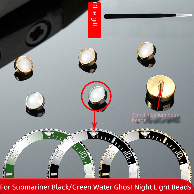 Rolex Watch Daytona - สําหรับ Rolex Submariner ลูกปัดเรืองแสงสีเขียวสีดําน้ํา Ghost Night