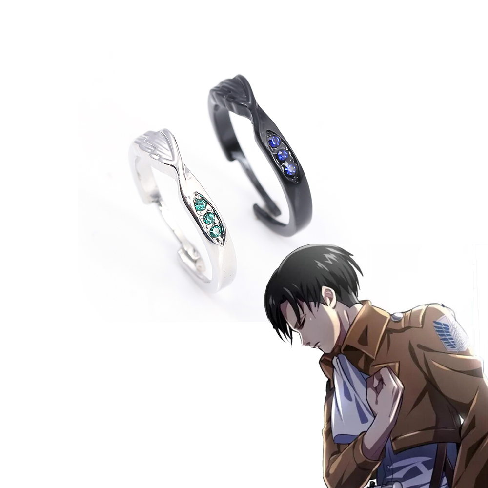 Anime Attack บน Titan แหวนอะนิ - Levi Jewelry & Watches Inc บทวิจารณ์และราคา