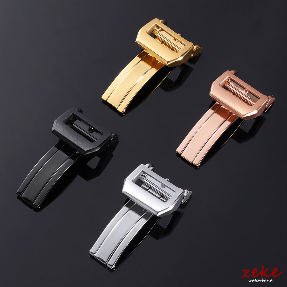 ตัวล็อคแบบพับได้ สีเงิน ทอง ดำ - Watch Strap Replacement บทวิจารณ์และราคา