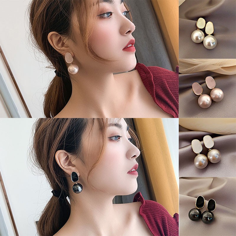แบรนด์ใหญ่สูง Class Noble Pear - Pearl Stud Earrings บทวิจารณ์และราคา