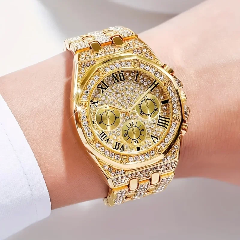 นาฬิกาควอตซ์ทรงแปดเหลี่ยมหรูหร - Icebox Jewelry Watches บทวิจารณ์และราคา