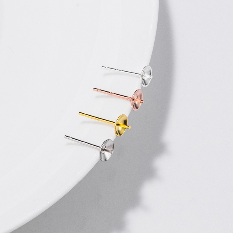 S925 เงินสเตอร์ลิงต่างหูฐานการ - Pearl Stud Earrings บทวิจารณ์และราคา
