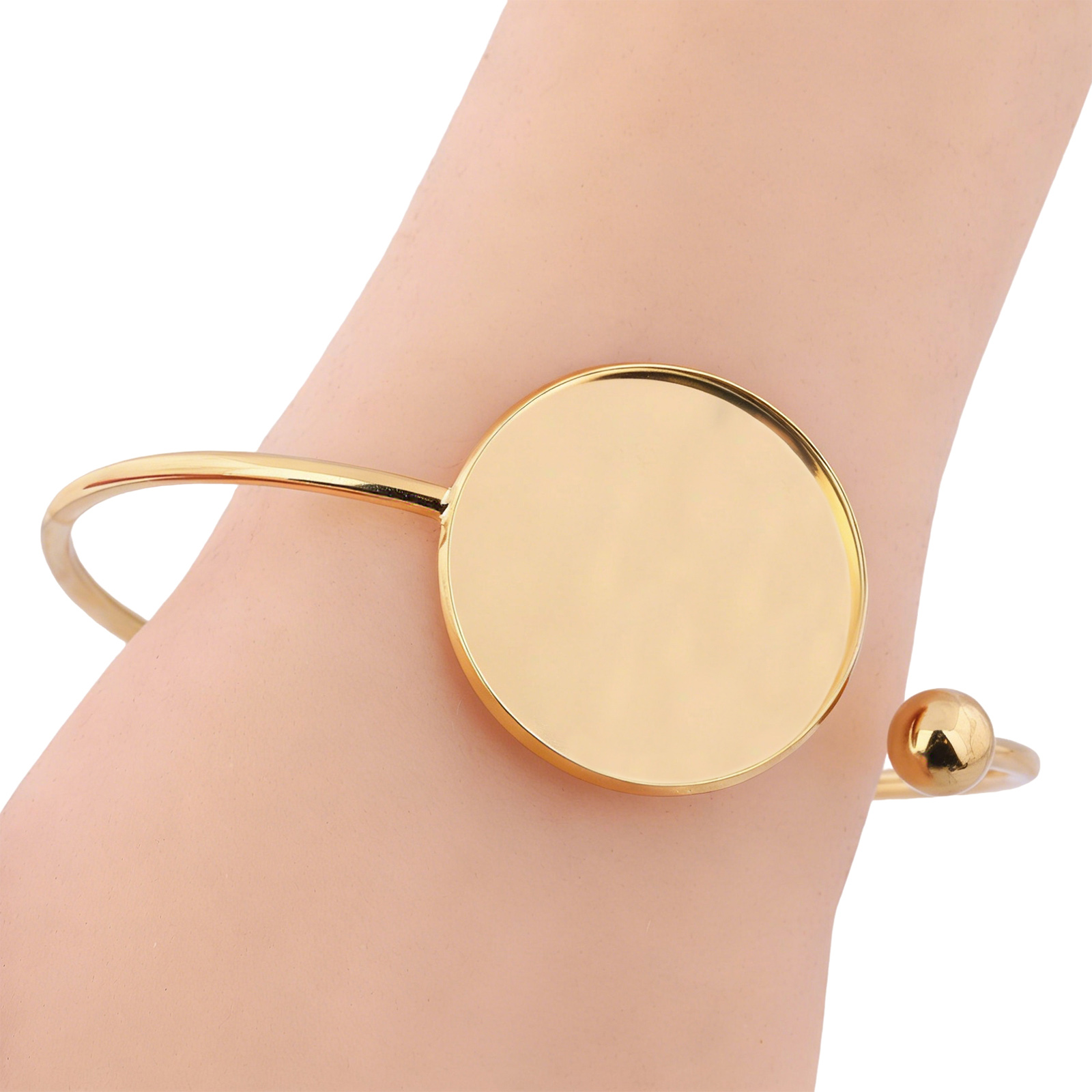 ตัวเรือนกำไลข้อมือแบบคาโบชองขน - Cuff Bangle Bracelet บทวิจารณ์และราคา