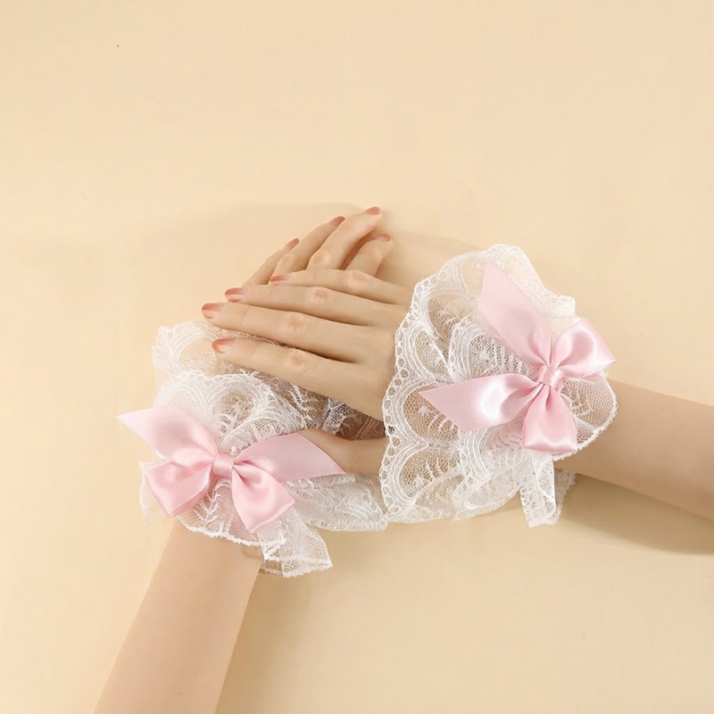 ปลอกแขนลูกไม้สไตล์โลลิต้าหวานๆ - Cuff Bangle Bracelet บทวิจารณ์และราคา
