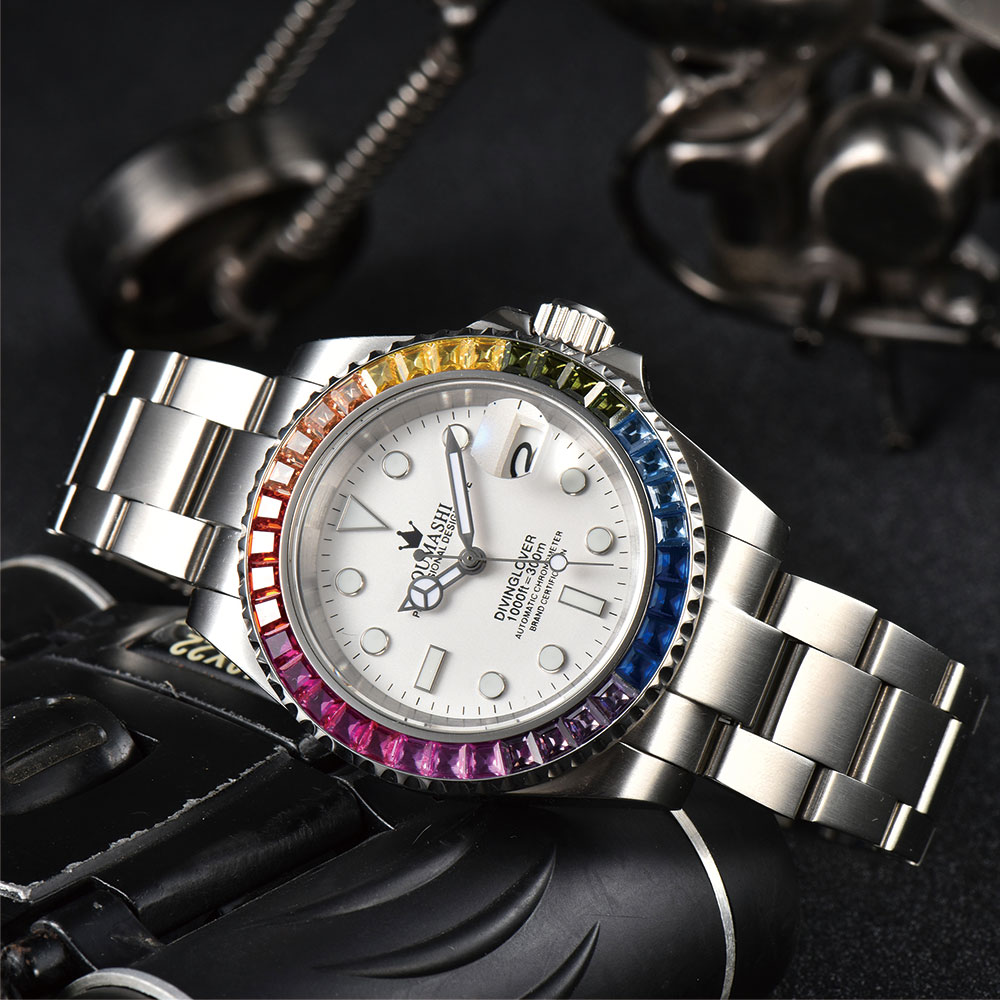40 มม. นาฬิกาดำน้ำสุดหรูสำหรับ - Watch Strap Replacement บทวิจารณ์และราคา