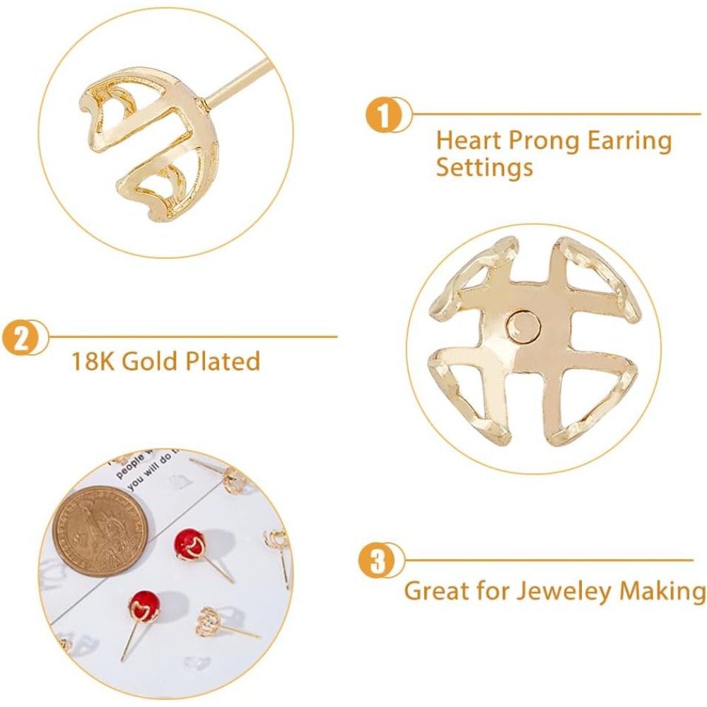 ตัวเรือนต่างหูแบบ 4 ขา สำหรับต - Pearl Stud Earrings บทวิจารณ์และราคา
