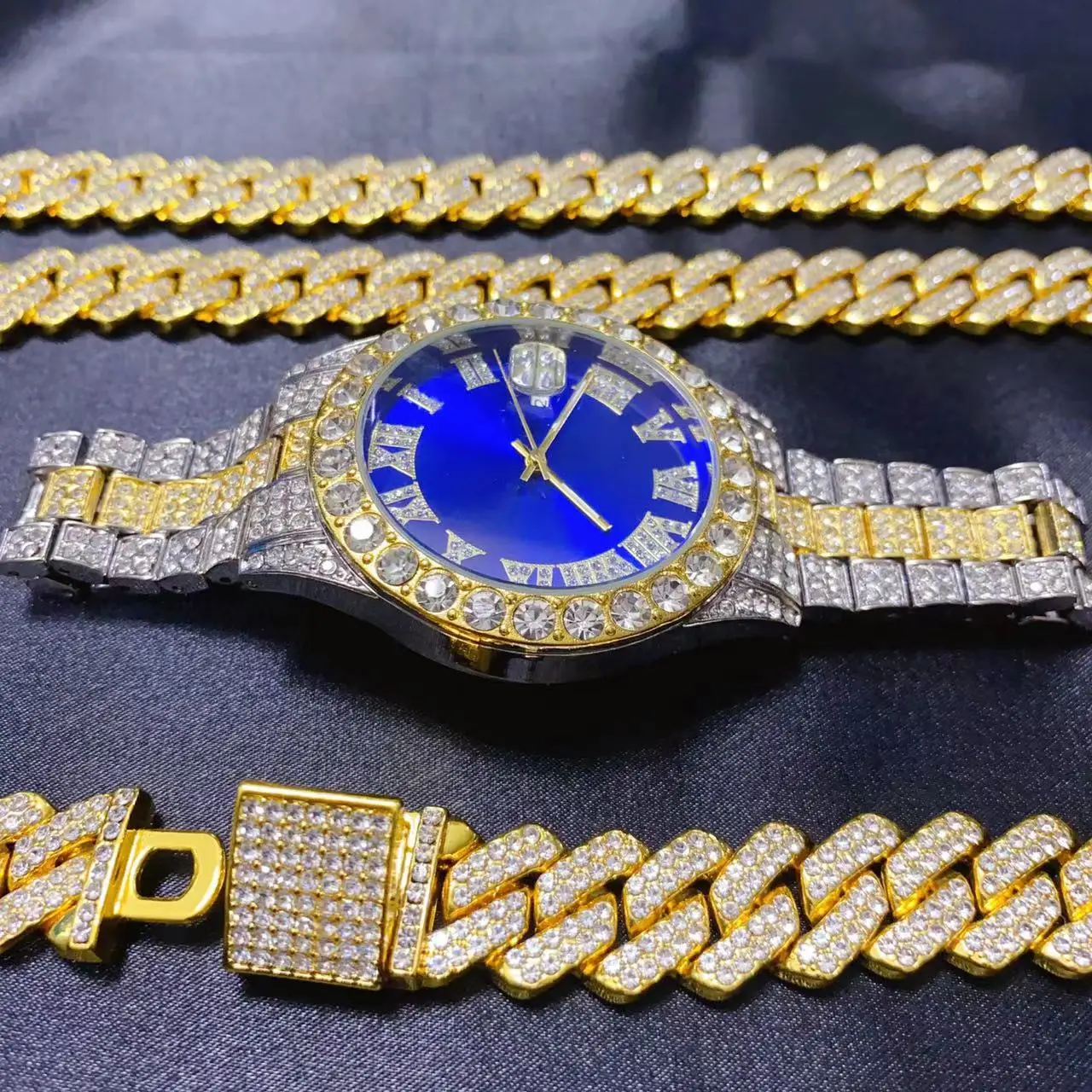 ชุดเครื่องประดับฮิปฮอป 3 ชิ้น  - Icebox Jewelry Watches บทวิจารณ์และราคา