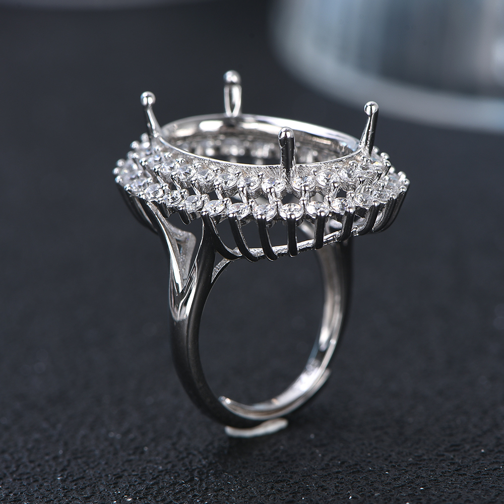 13x18 มม.S925 แหวนเงินสเตอร์ลิ - Sterling Silver Ring บทวิจารณ์และราคา