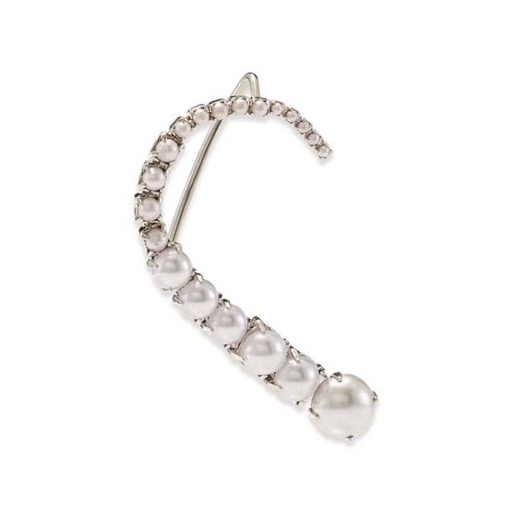 Stonefans คลิปหูไข่มุกแบบไม่ต้ - Pearl Stud Earrings บทวิจารณ์และราคา
