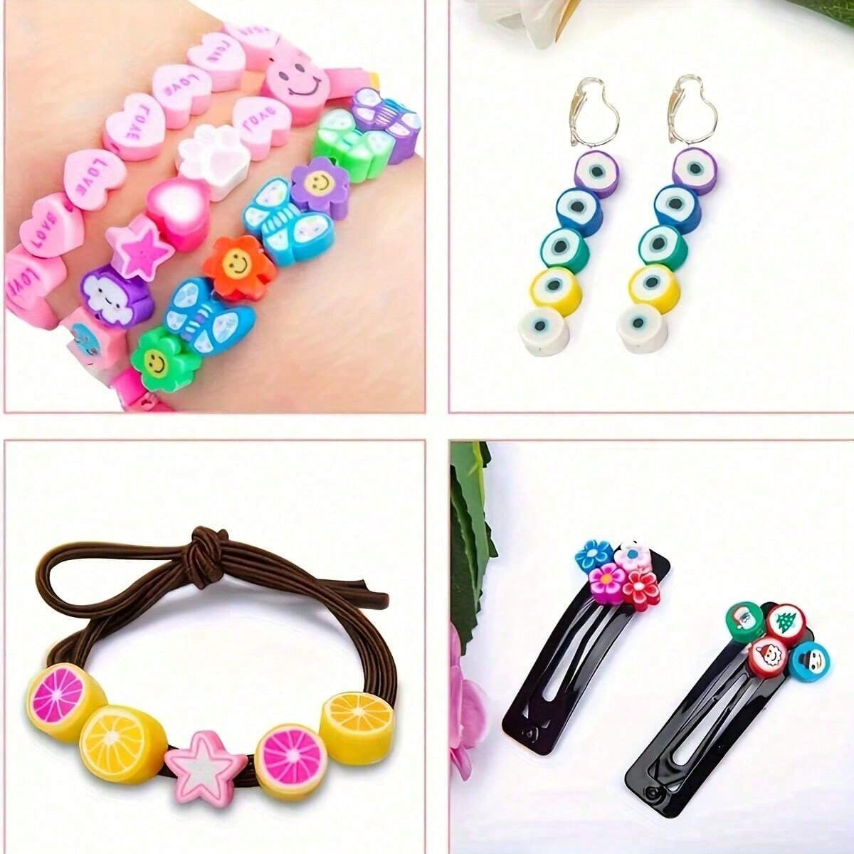 1450/1200/250 ชิ้นชุดลูกปัดดิน - Charm Bracelet Beads บทวิจารณ์และราคา