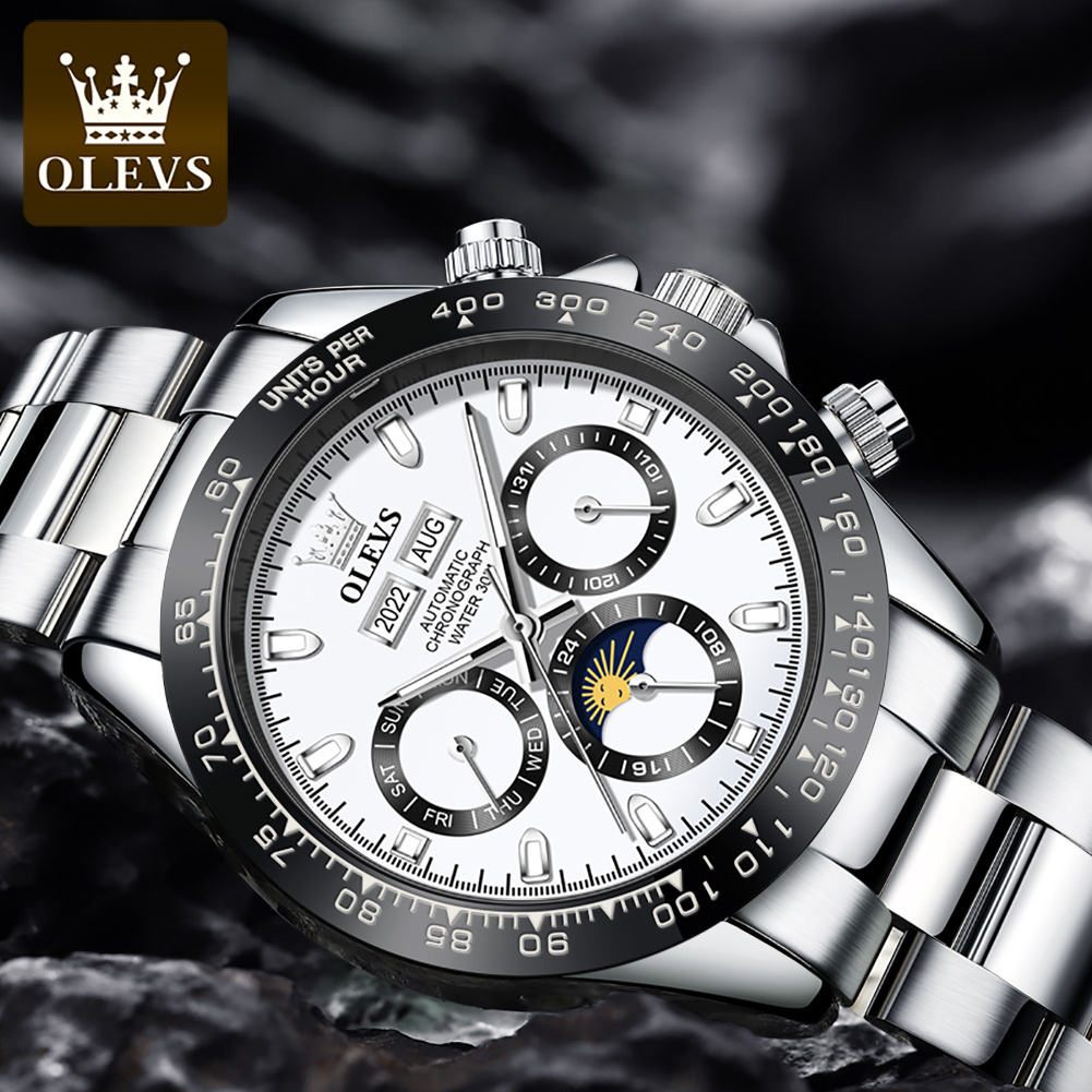 OLEVS 6654 Luxury Mens นาฬิกา  - Rolex Watch Daytona บทวิจารณ์และราคา