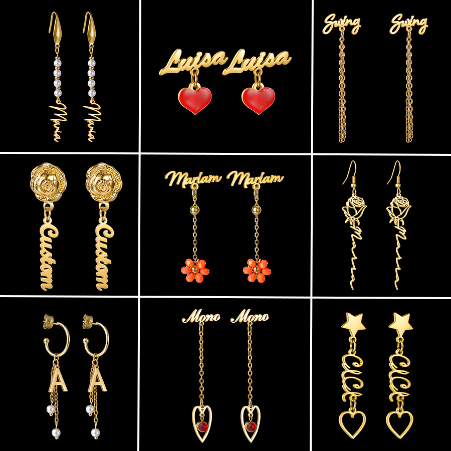 อ็อกซ์อัคซ์มีต่างหูชื่อที่กำหน - Pearl Stud Earrings บทวิจารณ์และราคา