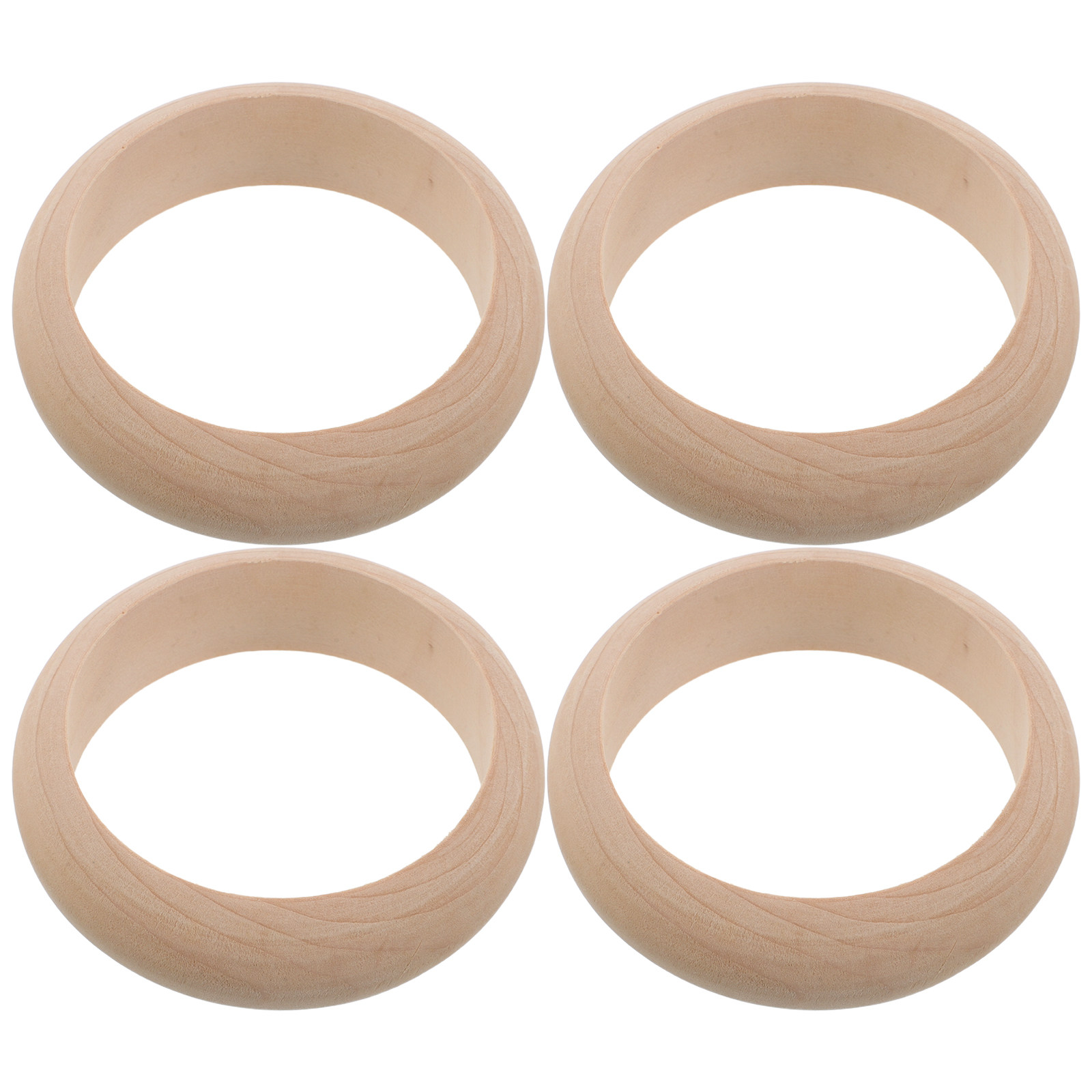 กำไลไม้เนื้อแข็ง 4 ชิ้น แบบไม่ - Cuff Bangle Bracelet บทวิจารณ์และราคา
