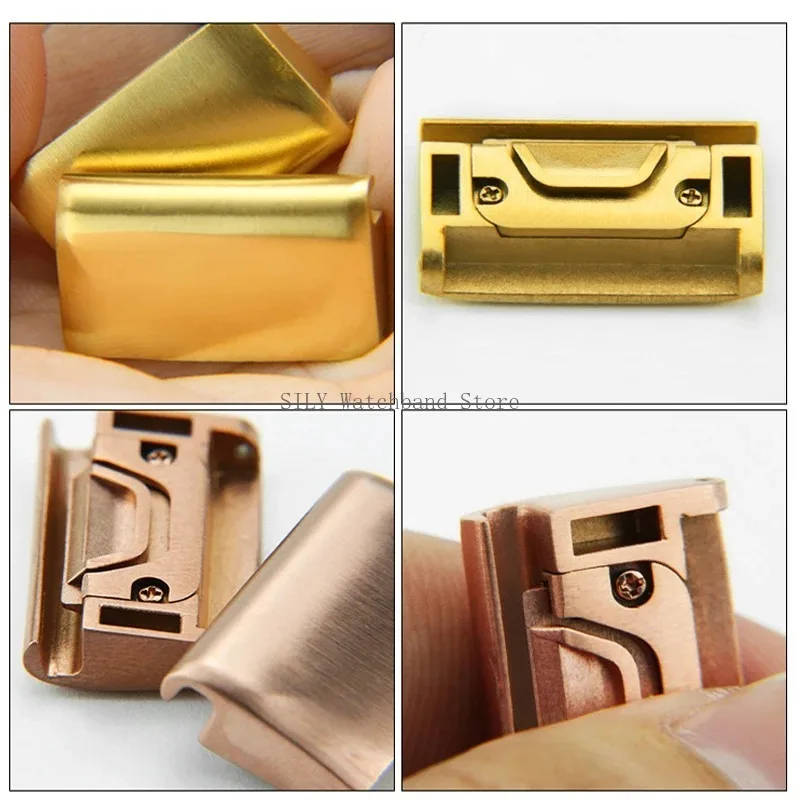 2ชิ้นสายรัดโลหะเชื่อมต่อ20/22/ - Watch Strap Replacement บทวิจารณ์และราคา