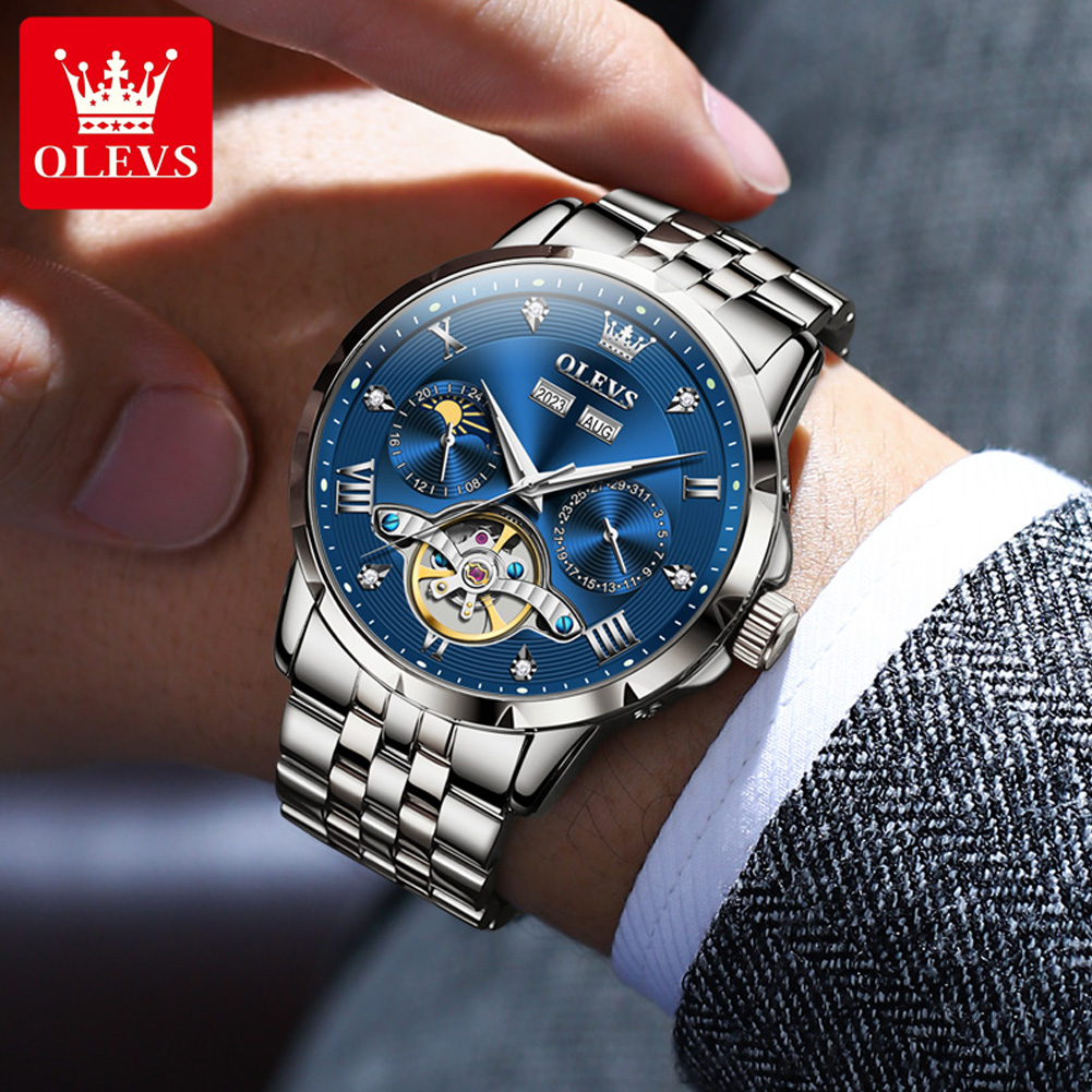 OLEVS 6691 นาฬิกาผู้ชายหรูหราธ - Rolex Watch Daytona บทวิจารณ์และราคา