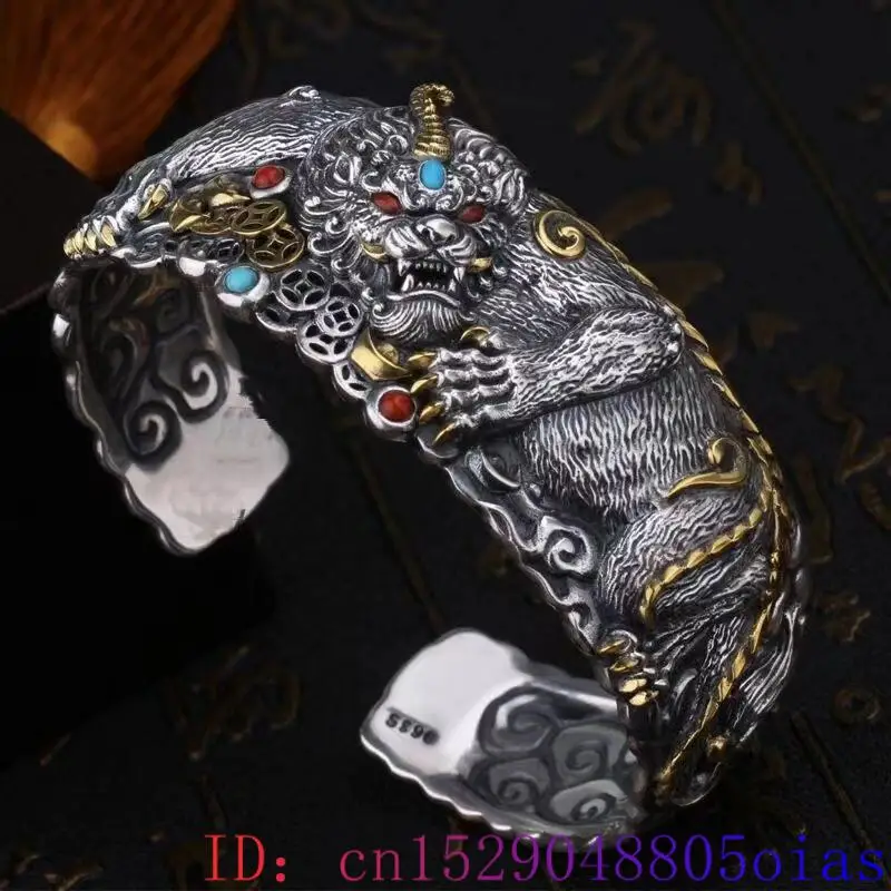 กำไลข้อมือเสือปี่เซียะนำโชค เค - Cuff Bangle Bracelet บทวิจารณ์และราคา