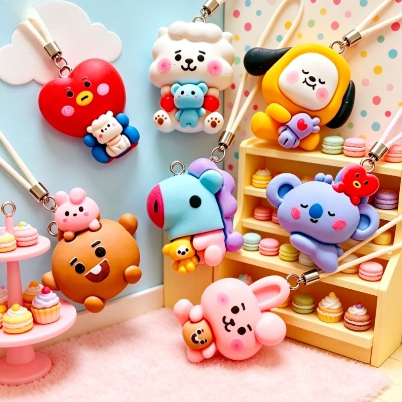 ชุด 7 ชิ้น BT21 ชาร์มการ์ตูนเร - Charm Bracelet Beads บทวิจารณ์และราคา