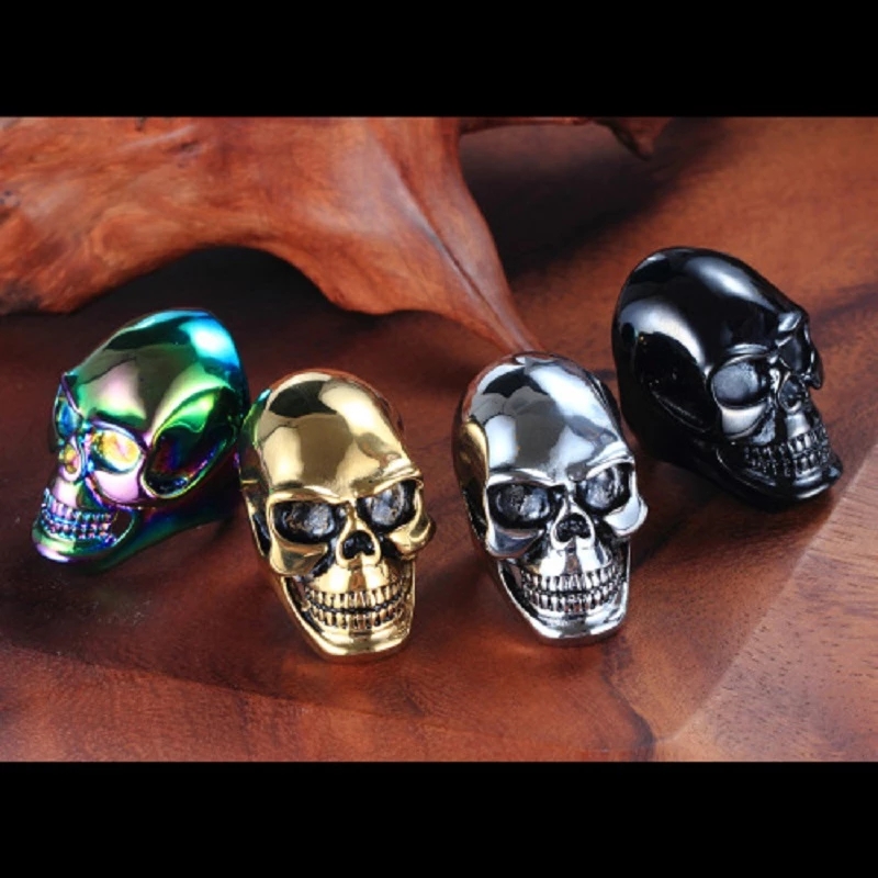 แหวนสแตนเลส 316L ลายหัวกะโหลกข - Gothic Skull Ring บทวิจารณ์และราคา