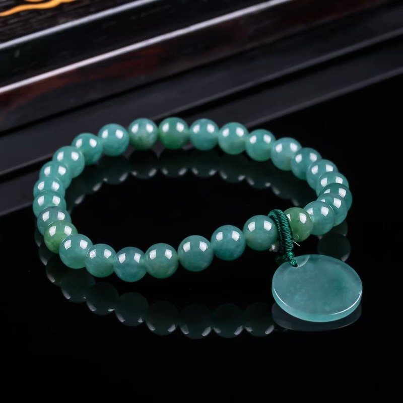 หยกธรรมชาติสีน้ำเงิน ลูกปัดไม่ - Charm Bracelet Beads บทวิจารณ์และราคา
