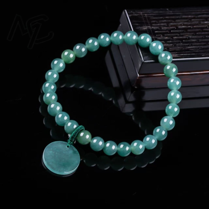 หยกธรรมชาติสีน้ำเงิน ลูกปัดไม่ - Charm Bracelet Beads บทวิจารณ์และราคา