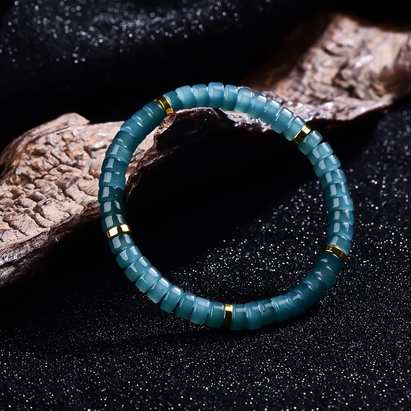 สร้อยข้อมือลูกปัดหยกธรรมชาติสี - Charm Bracelet Beads บทวิจารณ์และราคา