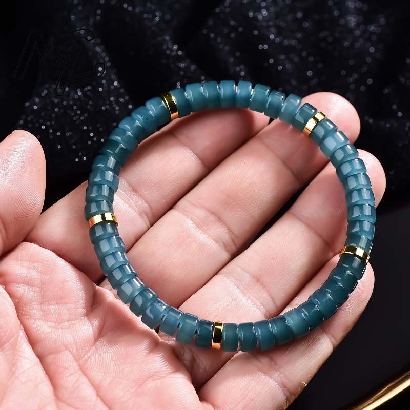 สร้อยข้อมือลูกปัดหยกธรรมชาติสี - Charm Bracelet Beads บทวิจารณ์และราคา
