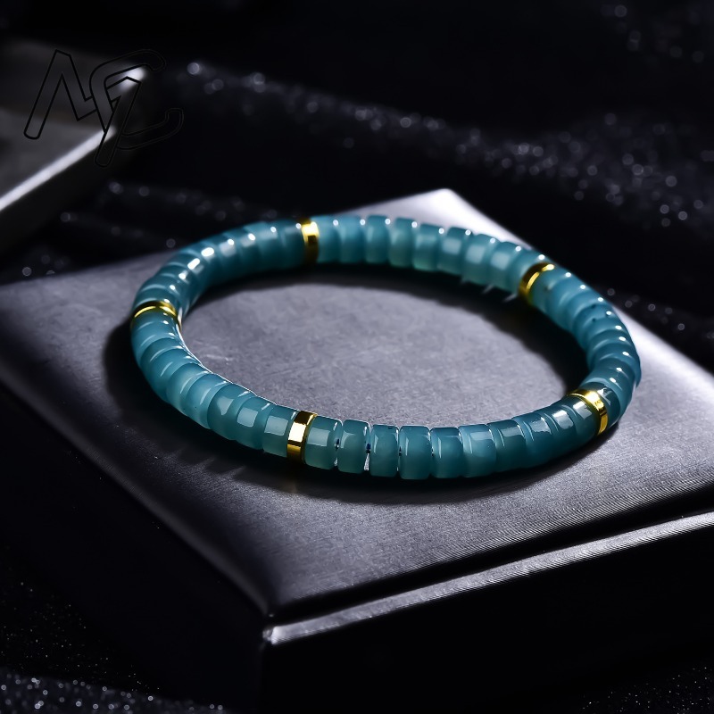 สร้อยข้อมือลูกปัดหยกธรรมชาติสี - Charm Bracelet Beads บทวิจารณ์และราคา