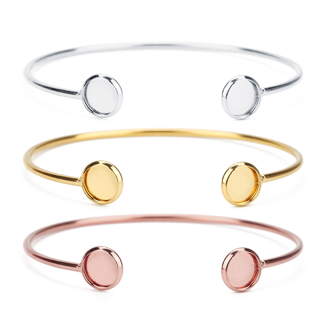 ฐานกำไลข้อมือสแตนเลสขนาด 16.6  - Cuff Bangle Bracelet บทวิจารณ์และราคา