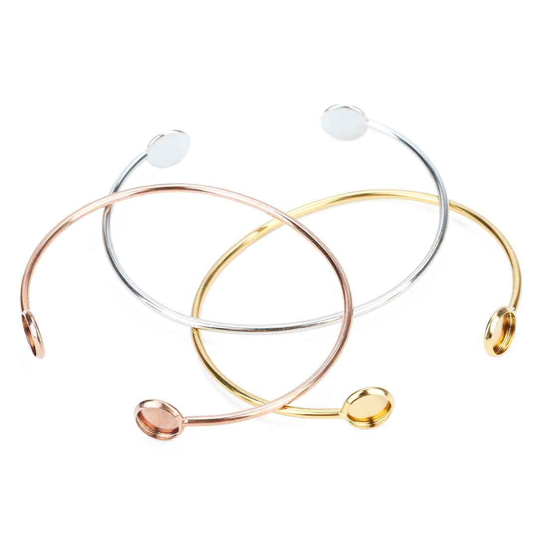 ฐานกำไลข้อมือสแตนเลสขนาด 16.6  - Cuff Bangle Bracelet บทวิจารณ์และราคา