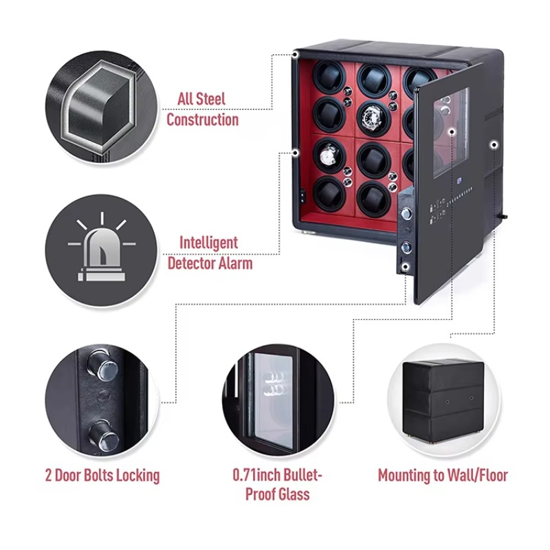 กล่องเก็บนาฬิกาอัตโนมัติ 12 รุ - Jewelry Box With Watches บทวิจารณ์และราคา