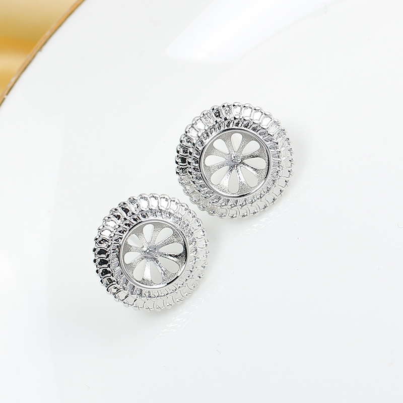 ต่างหูมุกแบบติดหู ชุบทองบนทองแ - Pearl Stud Earrings บทวิจารณ์และราคา