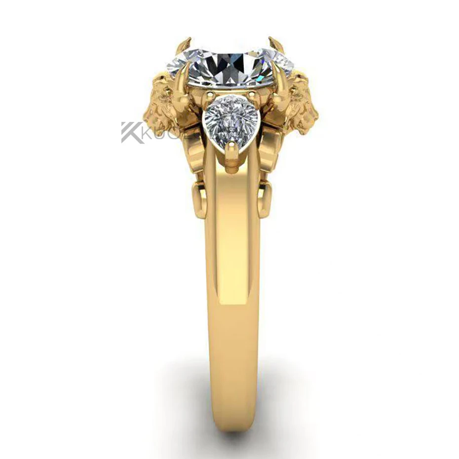 แหวนมอยซาไนต์ทรงกลม 7.5 มม. D  - Sterling Silver Ring บทวิจารณ์และราคา