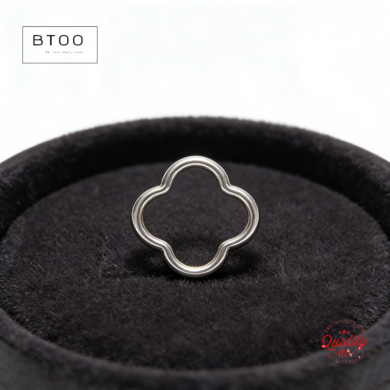 ตัวเชื่อมต่อรูปดอกไม้เงินแท้ จ - Sterling Silver Ring บทวิจารณ์และราคา