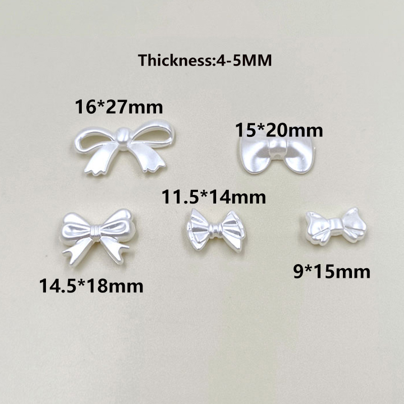 20 ชิ้น/ถุงอะคริลิคริบบิ้นโบว์ - Pearl Stud Earrings บทวิจารณ์และราคา