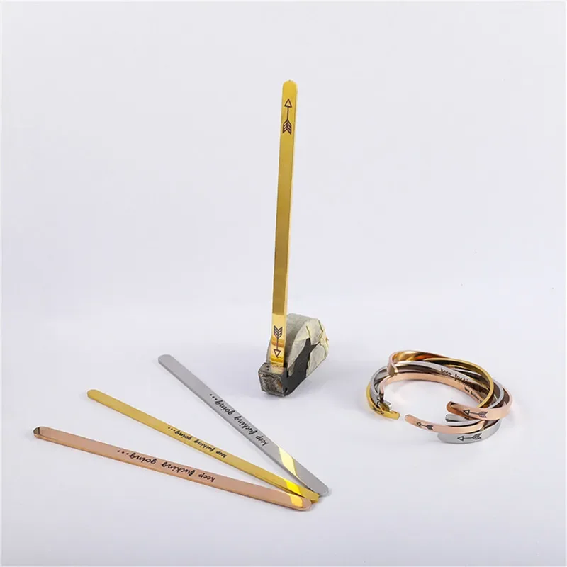 สแตนเลสสตีลกําไลข้อมือ BLANK P - Cuff Bangle Bracelet บทวิจารณ์และราคา