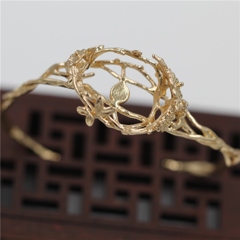 กำไลข้อมือรูปใบไม้ดอกไม้ 5 ชิ้ - Cuff Bangle Bracelet บทวิจารณ์และราคา