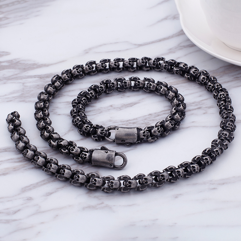 Kalen Punk ยาวกะโหลกศีรษะสร้อย - Gothic Skull Ring บทวิจารณ์และราคา