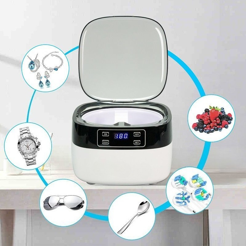 220V เครื่องทําความสะอาดอัลตรา - Jewelry Eyewear Watches & Accessories บทวิจารณ์และราคา