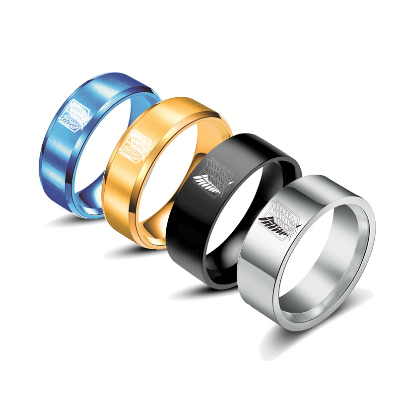 แหวนโลโก้หน่วยสำรวจ Attack on  - Levi Jewelry & Watches Inc บทวิจารณ์และราคา