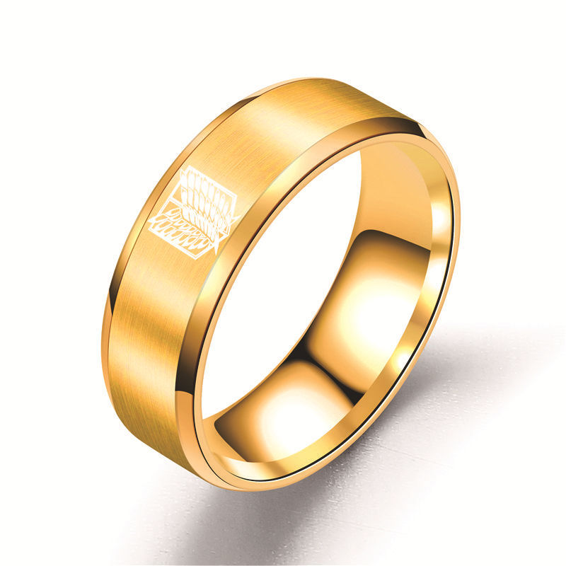 แหวนโลโก้หน่วยสำรวจ Attack on  - Levi Jewelry & Watches Inc บทวิจารณ์และราคา