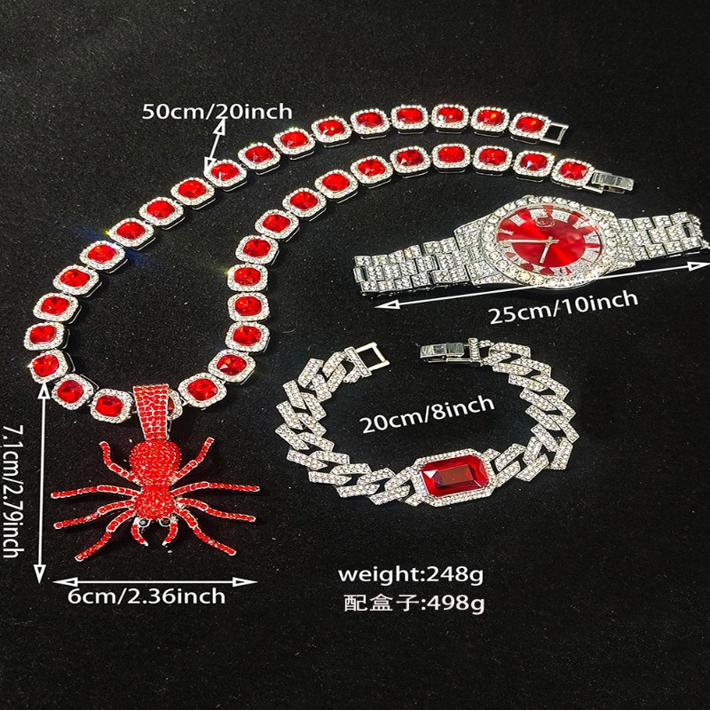 ชุดเครื่องประดับฮิปฮอปสำหรับผู - Icebox Jewelry Watches บทวิจารณ์และราคา